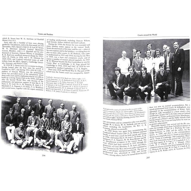 Traditional "The Willis Faber Book of Tennis & Rackets" 1980 Lord Aberdare For Sale - Image 3 of 12