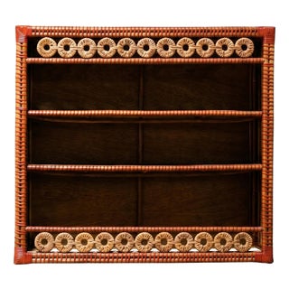 Bridget Low Cabinet in Natural Rattan by Popus Editions For Sale