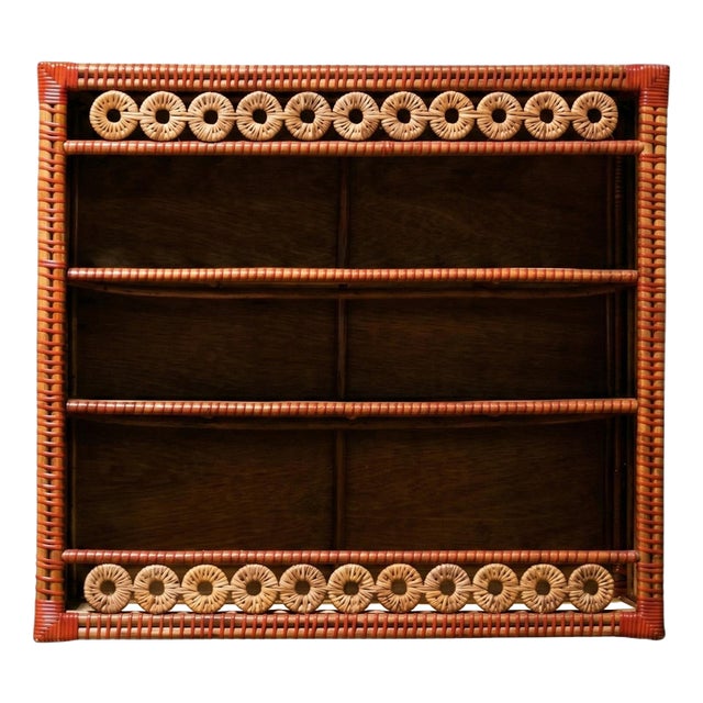 Bridget Low Cabinet in Natural Rattan by Popus Editions For Sale