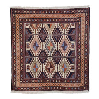 Vintage Persian Shiraz Kilim Rug - 02'11 X 03'01 For Sale