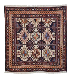 Vintage Persian Shiraz Kilim Rug - 02'11 X 03'01