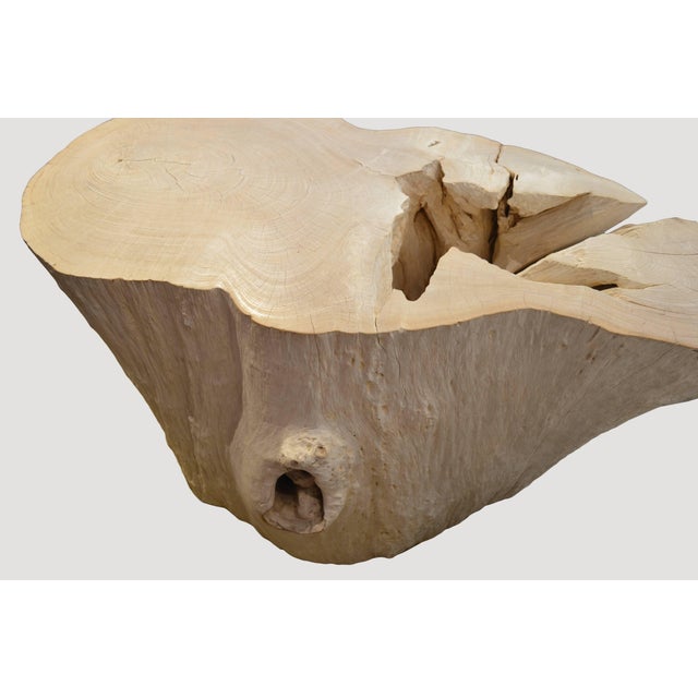 Andrianna Shamaris St. Barts Teak Wood Console For Sale - Image 4 of 5
