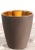 Mid 20th Century Mid Century Art Deco Crossed Arrow Mark Mat Brown and Gold Luster Vase For Sale - Image 5 of 5