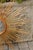 Gold Vintage French Gilt Metal Sunburst Flush Mount Light Fixture from the 1950s For Sale - Image 8 of 11