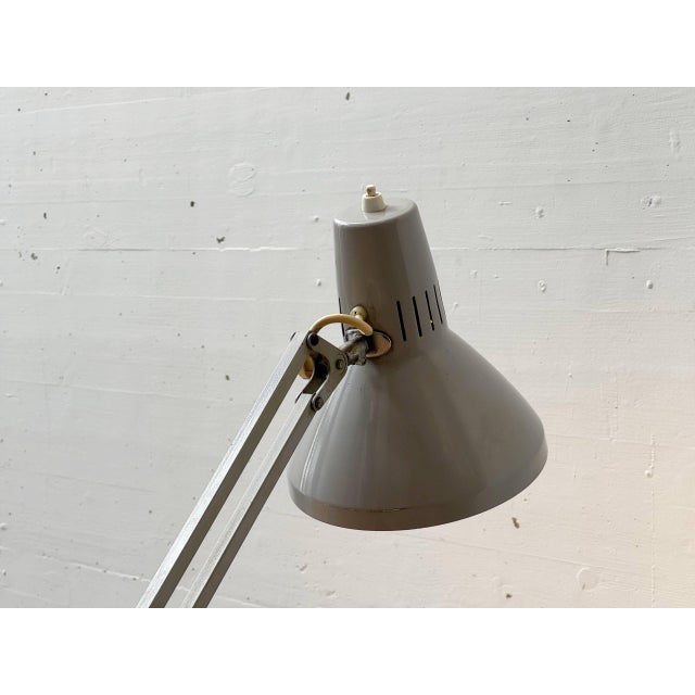 Vintage Grey Clamp Lamp from Ledu, Sweden, 1970s For Sale - Image 9 of 16