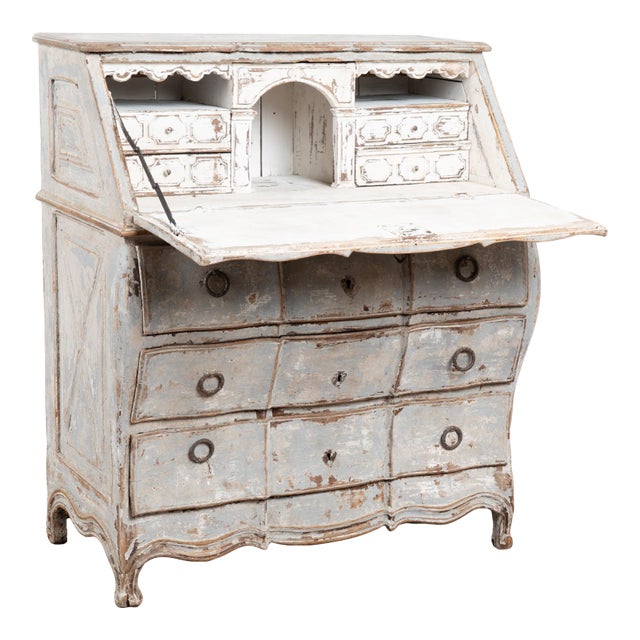 19th Century Swedish Oak Ladies’ Writing Desk Secretary For Sale