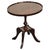 Flamed Hardwood Oval Pie Crust Side End Lamp Table For Sale - Image 11 of 11