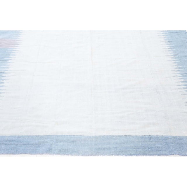 Mid-Century Modern Vintage Indian Dhurie Rug Doris Leslie Blau For Sale - Image 3 of 7