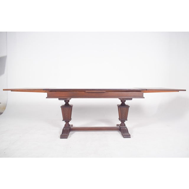 Portuguese Rectangular Extendable Dining Table, 1930 For Sale - Image 4 of 9