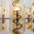1970s Murano Glass Tubular Chandelier in Clear and Amber For Sale - Image 6 of 7