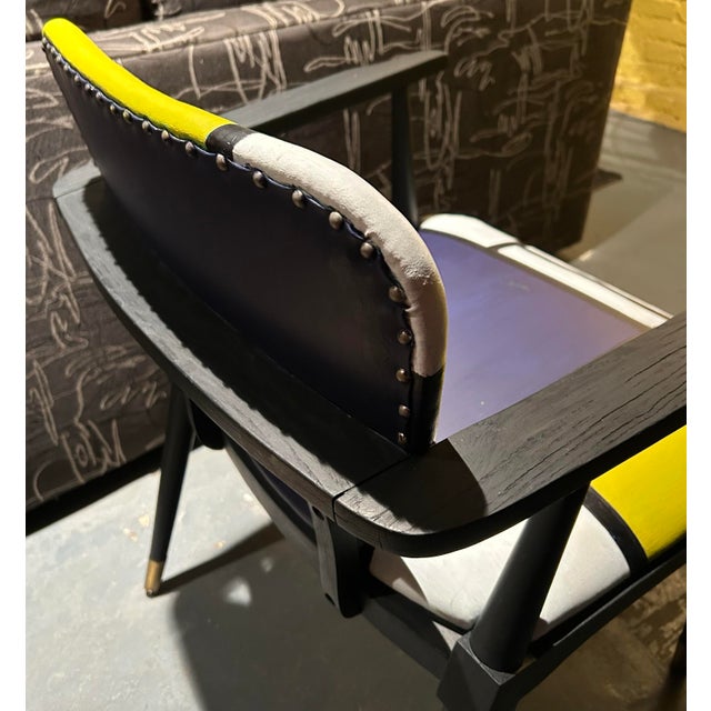 1950s Mondrian-Esque Armchair For Sale In Baltimore - Image 6 of 8