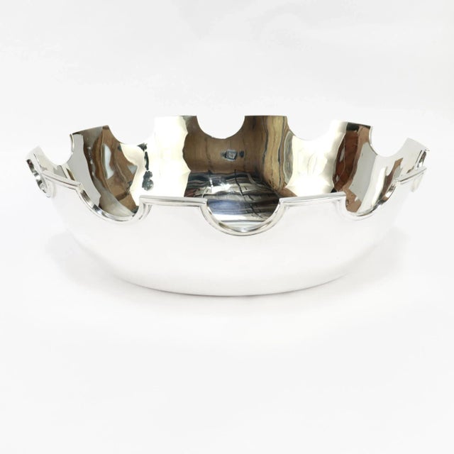 Silver Large Antique Tiffany & Co. Sterling Silver Monteith or Wine Rinser For Sale - Image 8 of 18