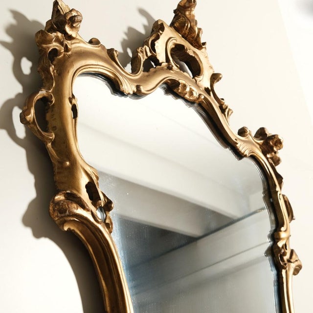 Baroque Style Console and Mirror Set, 1940s, Set of 2 For Sale - Image 10 of 18