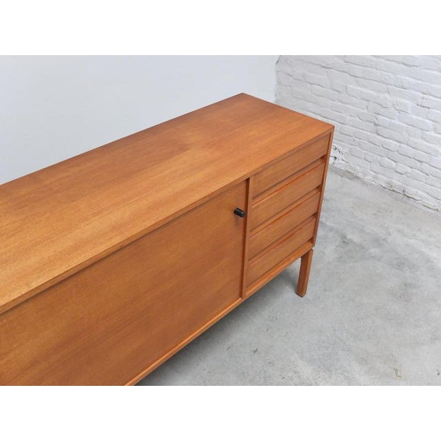Walnut Abstracta Sideboard by Jos De Mey for Van Den Berghe-Pauvers, 1960s For Sale - Image 6 of 17