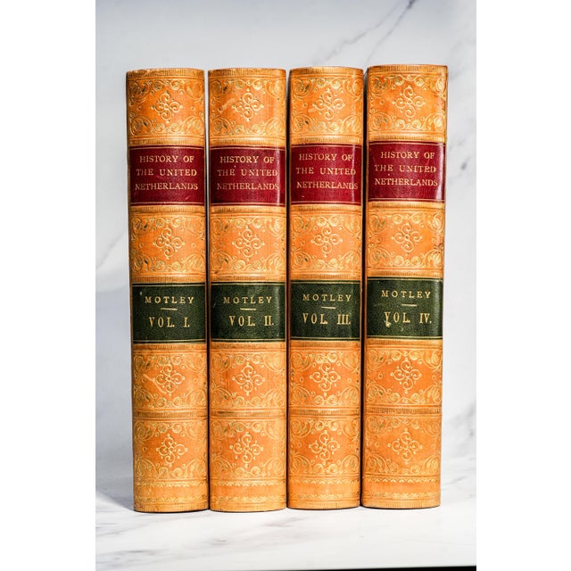 Step into the dramatic history of Europe with this complete four-volume 1861 edition of History of the United Netherlands...