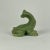 Ceramic Vintage Ceramic Avocado Green Dog Sculpture in Geometric Form For Sale - Image 7 of 12