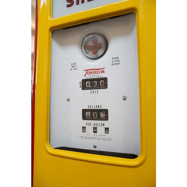 American Shell Petrol Station Pump, 1950s For Sale - Image 9 of 18