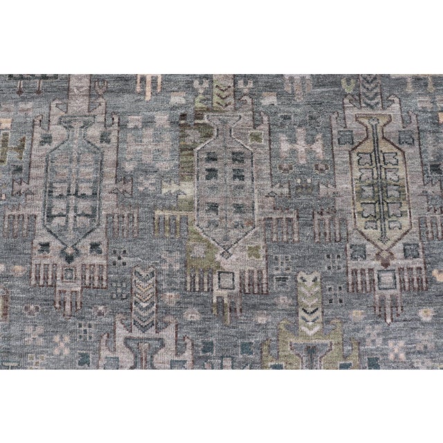 Modern Khotan Hand-Knotted Wool Rug by Keivan Woven Arts, 9' X 12' For Sale - Image 13 of 15