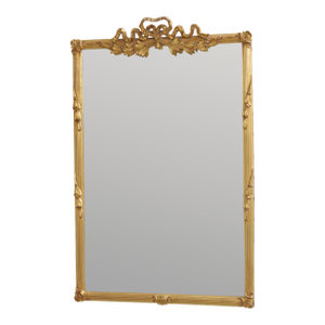 Carvers Guild Gold Gilt Carved Bow Top Wall Mirror