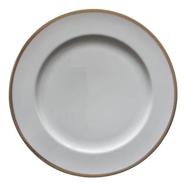 Medaillon Méandre d’Or Service Plate by Versace for Rosenthal, 1990s For Sale