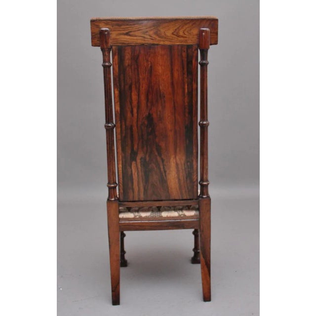 Early 19th Century Gothic Rosewood Chair For Sale - Image 7 of 10