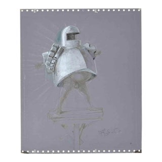 Leo Guide, Knight, Drawing, 1970 For Sale