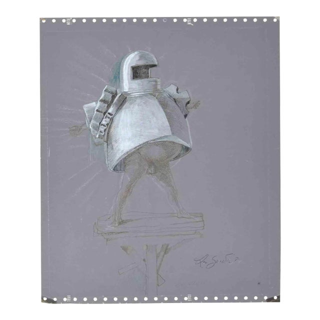 Leo Guide, Knight, Drawing, 1970 For Sale