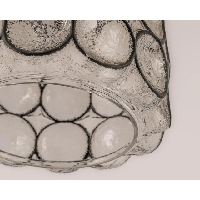 Small Iron & Clear Glass Pendant Lights from Limburg, Germany, 1960s For Sale - Image 10 of 14