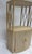 Vintage Mid-Century Pencil Reed & Rattan Corner Entertainment Cabinet / Hutch For Sale - Image 4 of 8