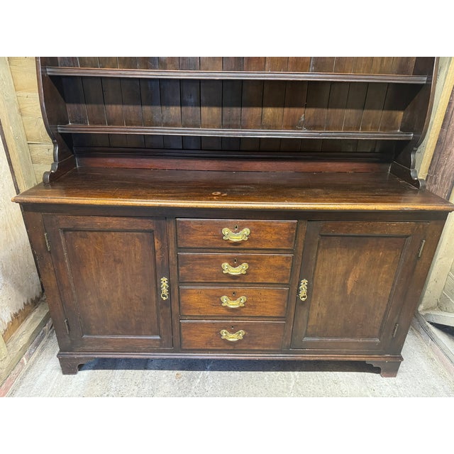 Brown Welsh Oak Dresser, 1860s For Sale - Image 8 of 12