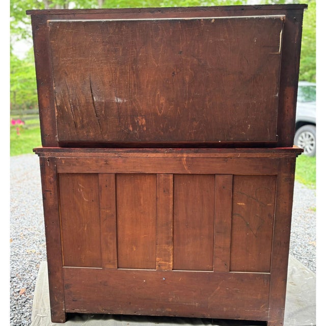 Antique Arts and Crafts Style Mirror Back Server For Sale - Image 4 of 12