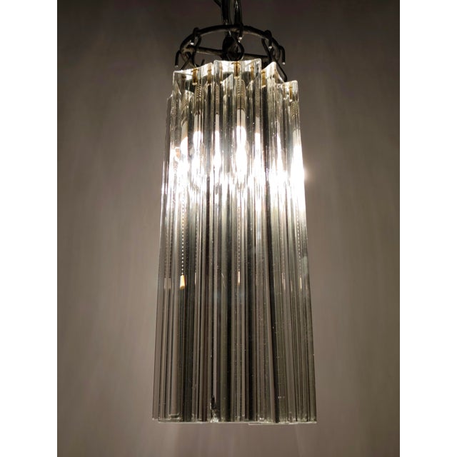 Vintage Spanish Crystal Hanging Lamp, 1950s For Sale - Image 9 of 11
