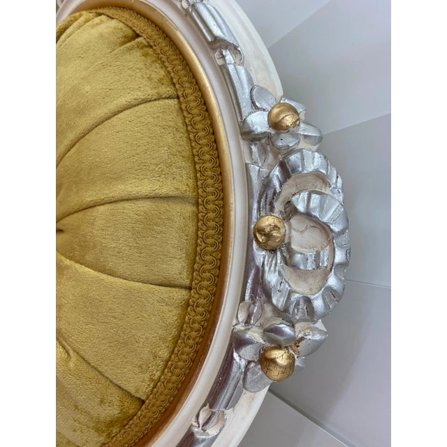 Wood 19th Century Reproduction 24 Karat Gold Leaf Italian Dining Chairs by Caspani Tino - Set of 4 For Sale - Image 7 of 11