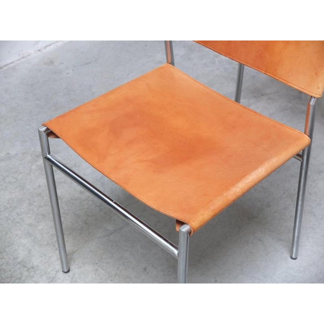 SE06 Chairs in Natural Leather by Martin Visser for 't Spectrum, 1967, Set of 8 For Sale - Image 13 of 18