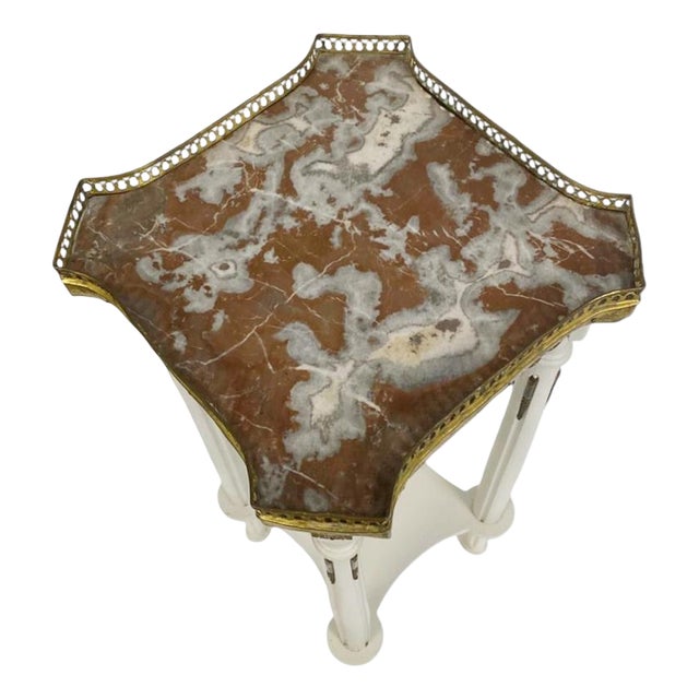 French Belle Epoque Painted Pedestal Stand, 1880 For Sale