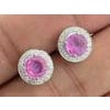 2.35 cts Natural pink sapphire & 0.34 cts diamond earrings in 18k gold For Sale In New York - Image 6 of 18