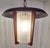 Metal Vintage Lantern-Shaped Pendant Lamp with Relief Glass Shade, 1970s For Sale - Image 7 of 8