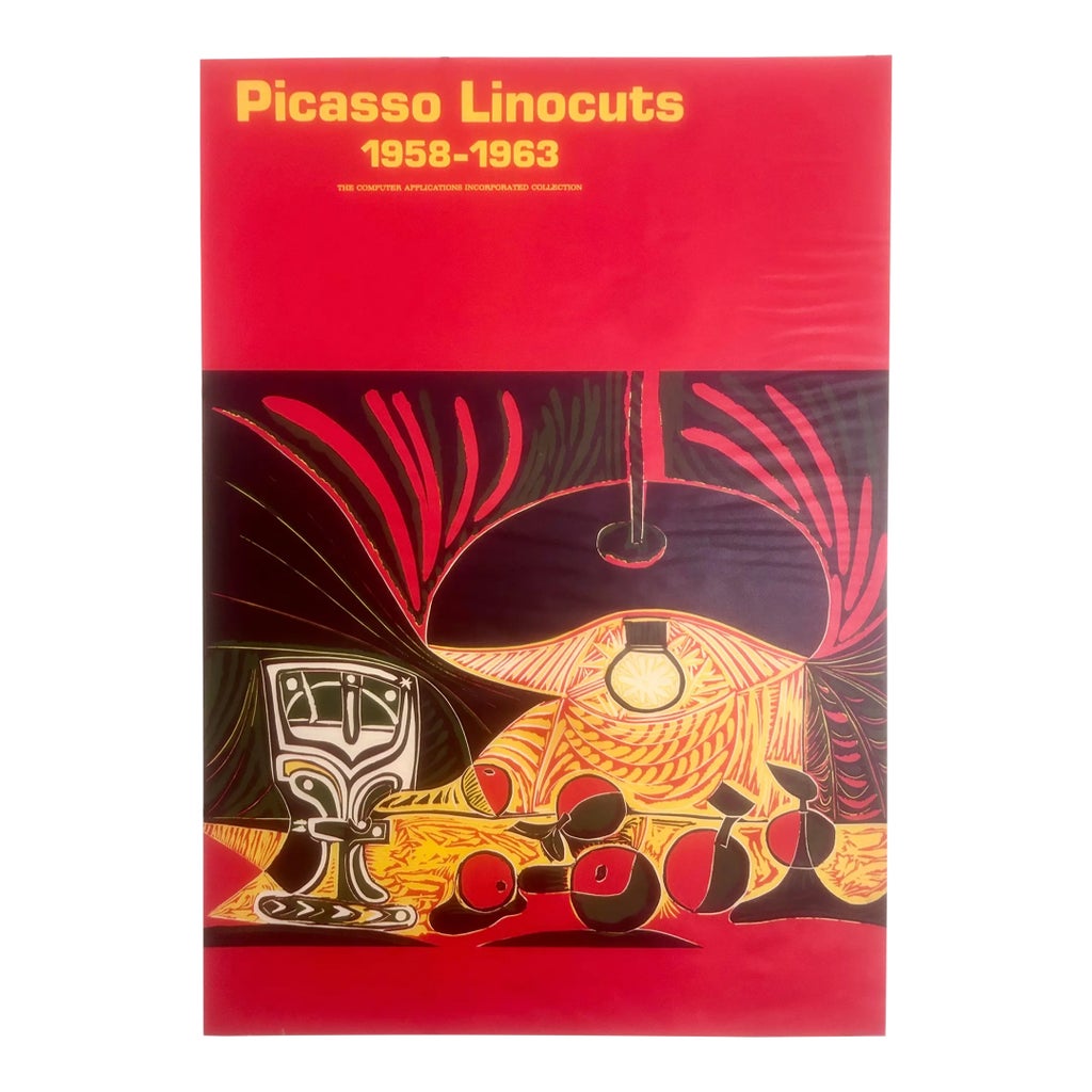 1969年開催Picasso Linocuts 展の為のリトグラフ ポスター Picasso