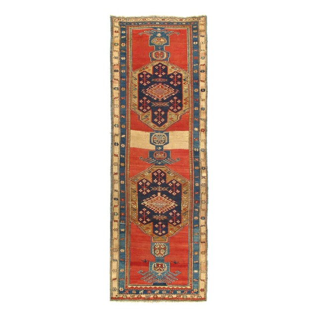 Rust Color Persian Antique Nw Runner 3'4'' X 10' For Sale - Image 4 of 5