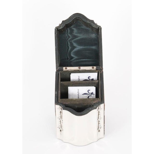 Antique Edwardian Sterling Silver Playing Card Box, 1890s For Sale - Image 3 of 18
