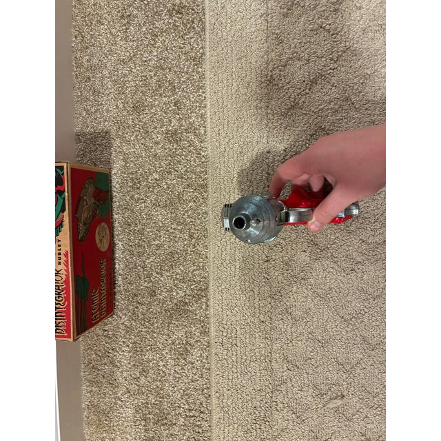 This is a hubley atomic disintegrator cap gun in mint condition. Along with this toys rarity it has the original box and...