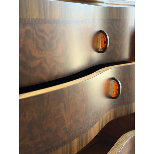 Vintage Art Deco Wavy Sideboard For Sale - Image 12 of 18