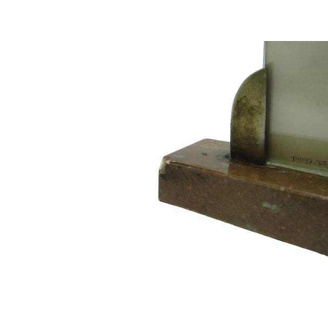 Metal Vintage Art Deco Belgian Figurative Frame, 1930s For Sale - Image 7 of 9