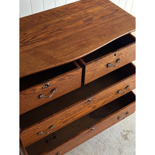 Antique Oak Chest of Drawers, Late 19th Century For Sale - Image 12 of 15