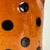 Ceramic Antique 19th Century French Hand Painted Polkadot Pitcher in Fiery Pumpkin Orange, Large 6" H For Sale - Image 7 of 8