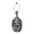 Antique Handmade Brutalist Black Gray Terracotta Pottery Electric Table Lamp For Sale