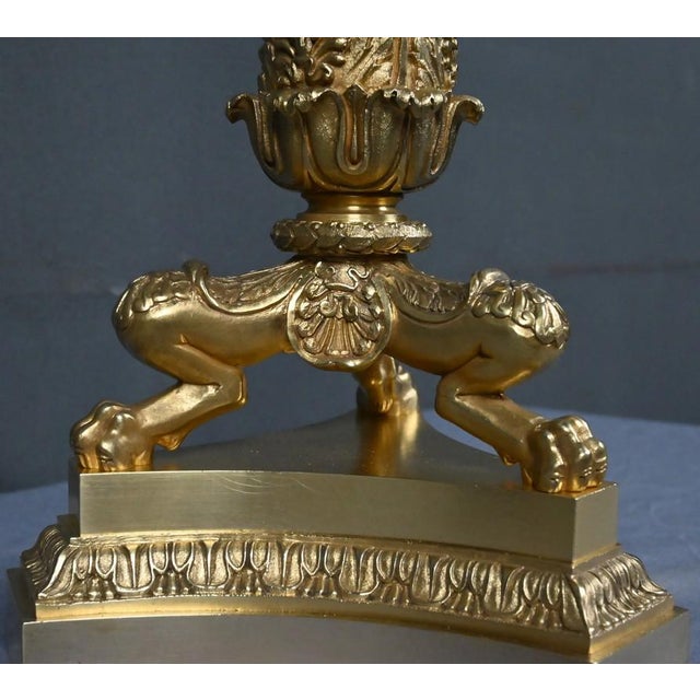 Antique Candelabra in Gilt Bronze, 1800s For Sale - Image 17 of 18
