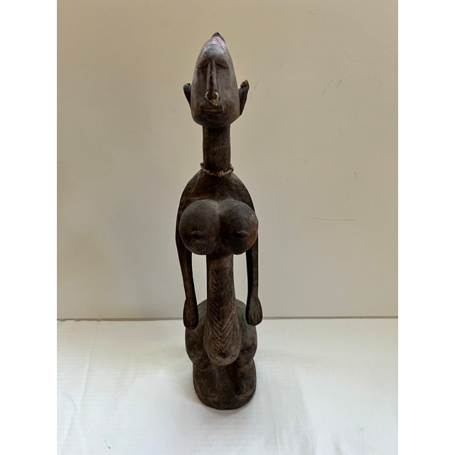 Antique African Carved Wood Fertility Statue For Sale - Image 12 of 13