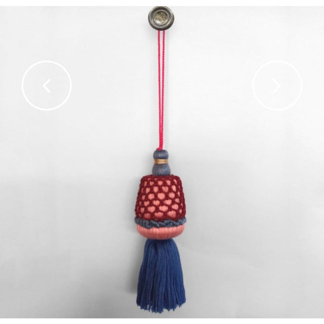 Blue Pink Tassel by Miho, in New conditions. Designed from 2000 Labeled by Maker