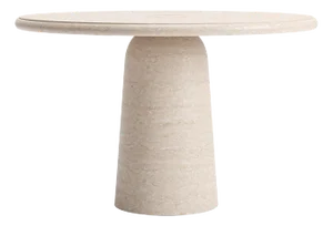 New Modern Dining Table in Travertine, Creator Ivan Colominas